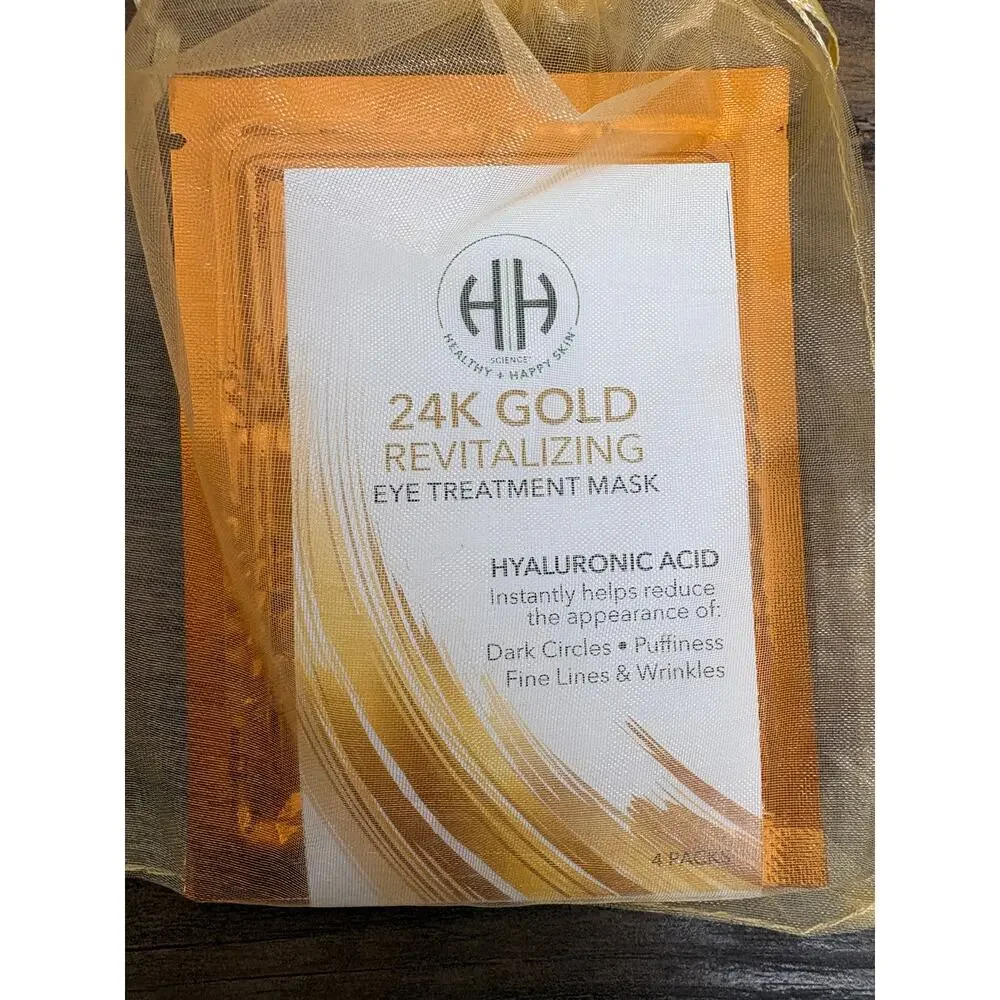 Lip & Eye Mask Bundle Gold Eye Patches Hyaluronic Lip Masks Self Care Spa Clean